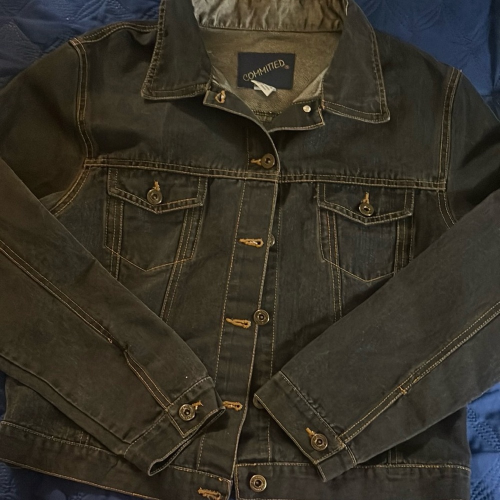 Denim Jacket - Charcoal Black